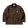 Carhartt WIP Куртка Clapton FW24 Квадратная бирка Скрытая двухсторонняя молния Куртка с длинным рукавом Унисекс-куртка Коричневая I034424-2ND-XX