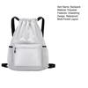 Backpack with Drawstring Closure Waterproof Wear-Resistant Large Capacity Multi-Pocket Design Swimming Gear Backpack