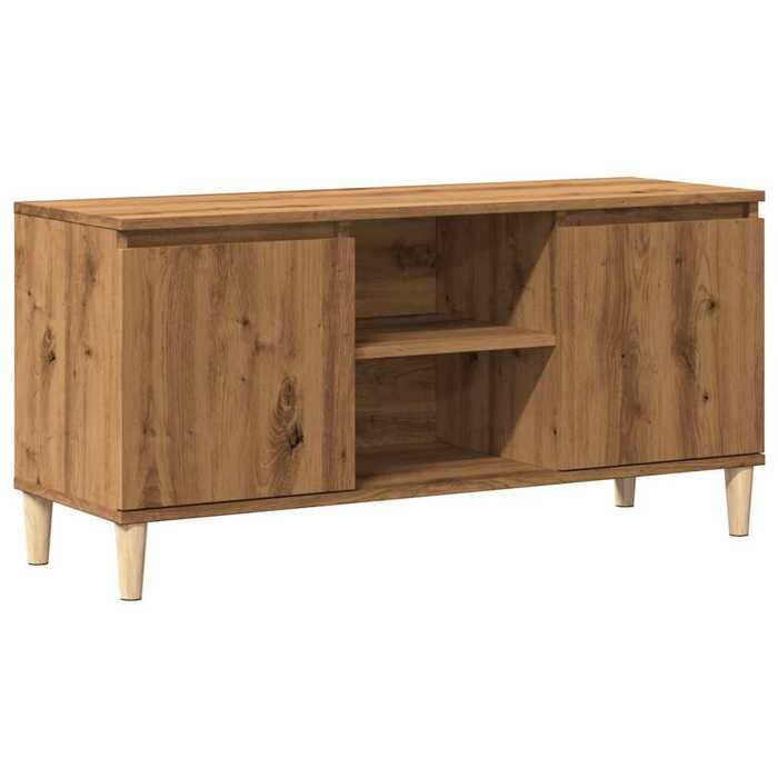 VidaXL Meuble TV chêne artisanal 102x35x50 cm bois d'ingénierie 856429