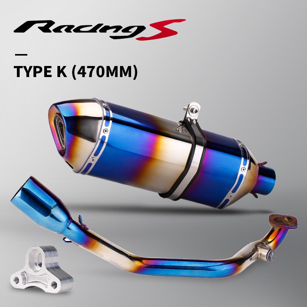 Высокопроизводительный выхлопной глушитель для скутера SYM Kymco 125 Racing S 125, выхлоп для скутера 125cc 150cc, двигатель 152qmi 157qmj