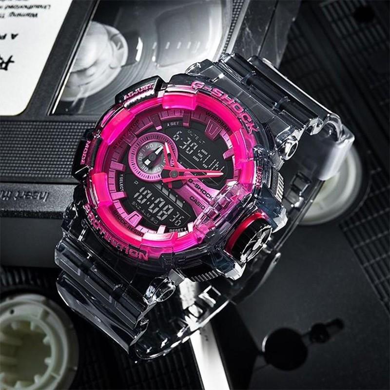 Casio Часы серии-GAGMA классический двойной циферблат спортивные водонепроницаемые кварцевый механизм полимерный ремешок японские и корейские GA-400SK-1A4PRS&GMA-S120SR-7A