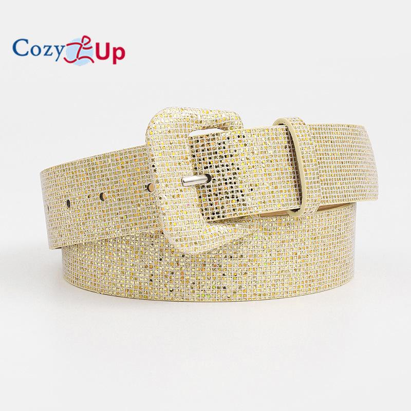 Дамский ретро-стиль с блестками, декоративный пояс, пуховик, зимний широкий пояс для женщин