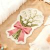 Flower Pattern Bedroom Decor Carpet Irregular Shape Carpets for Living Room Fluffy Soft Bedside Floor Mat Thick Plush Lounge Rug