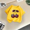 Children's Casual Short-sleeved T-shirt - Summer Girl's Cute Cherry T-shirt