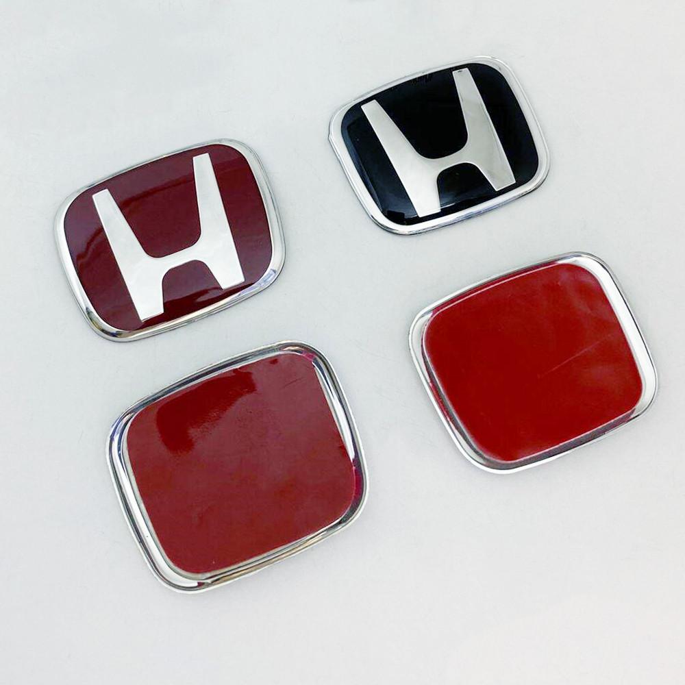 1PCS Steering Wheel Emblem H-Sticker for Honda - Accord City CRV Jade Fit Odyssey Hybrid in Red Black Blue Colors Interior Modif OC3