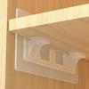 6 Pcs Lengthen Shelf Support Pegs Self Adhesive Punch Free Closet Cabinet Wardrobe Shelf Holder Rack
