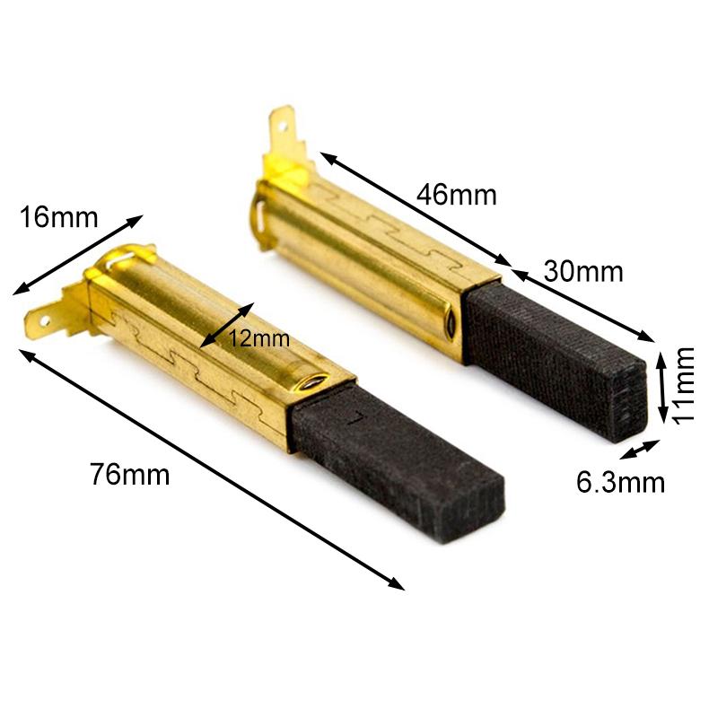 Качественный сменный комплект угольных щеток для пылесосов HVM200 HVR200, две штуки