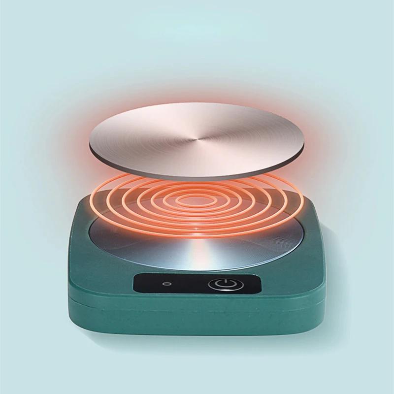 Подогреватель для чашек, кружек, молока, чая, воды, подогреватель для домашних чашек, теплый коврик, постоянная температура 55℃, подставка под стакан, подарочная коробка