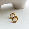 TO.STONE Pieces of Flow Wave S Earrings 18k Goldplate