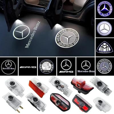 2 шт. Светодиодная подсветка дверей автомобиля, проектор логотипа для Mercedes Benz GT W223 W639 W168 W245 W215 W164 X164 W204 W219 W206 W209 W218