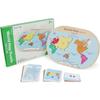Gabe Family Montessori Plus World Maps Puzzle Set KS4221, 1 Set, 7 Pieces, Korea Best Toddler Puzzle