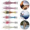 Soft Fishing Lure Shrimp-shaped Bait Realistic Looking Natural Swimming Posture Luminous Effect Artificial Lure with Sharp Hook
