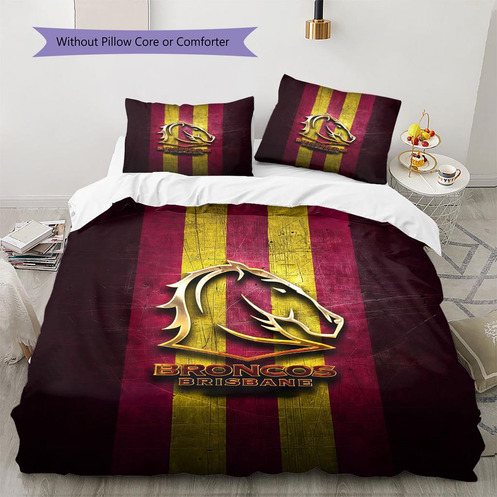 Broncos Unbreakable Bedding Quilt Set Quilt Cover Pillowcase Home Decoration Birthday Gift (1 * duvet cover + 2 * pillowcase, without core)
