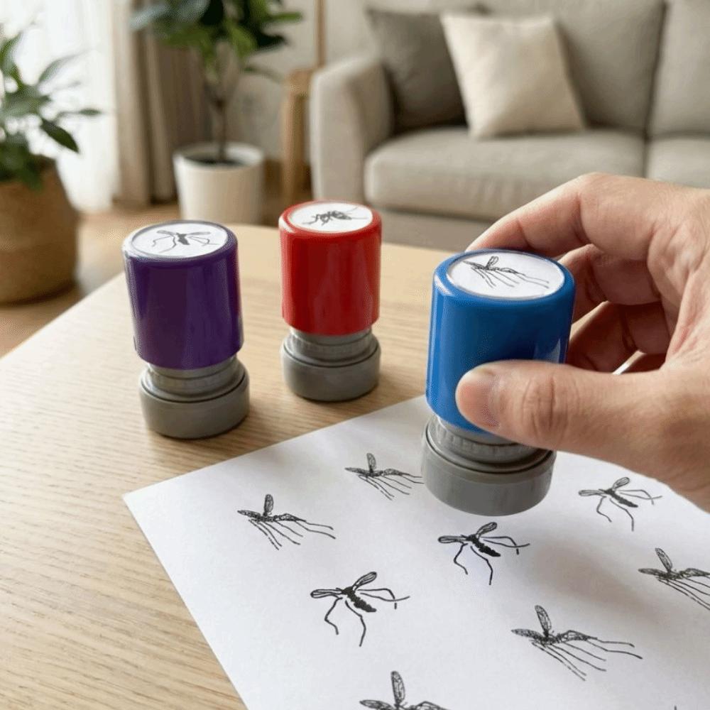 Assorted Stamps Self-ink Stamps Novelty Kids Stamp Toys Creative Mosquito Stamps Scrapbooking DIY