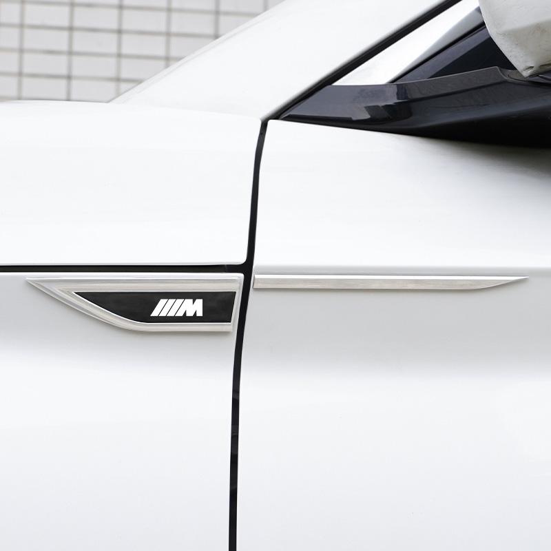 2Pcs Car M Logo Side Fender Emblem Badge Sticker For BMW X1 X2 X3 X5 X4 X6 X7 G30 G20 G32 G11 G12 F40 F30 F20 F10 F34 F07 F44 GTV53