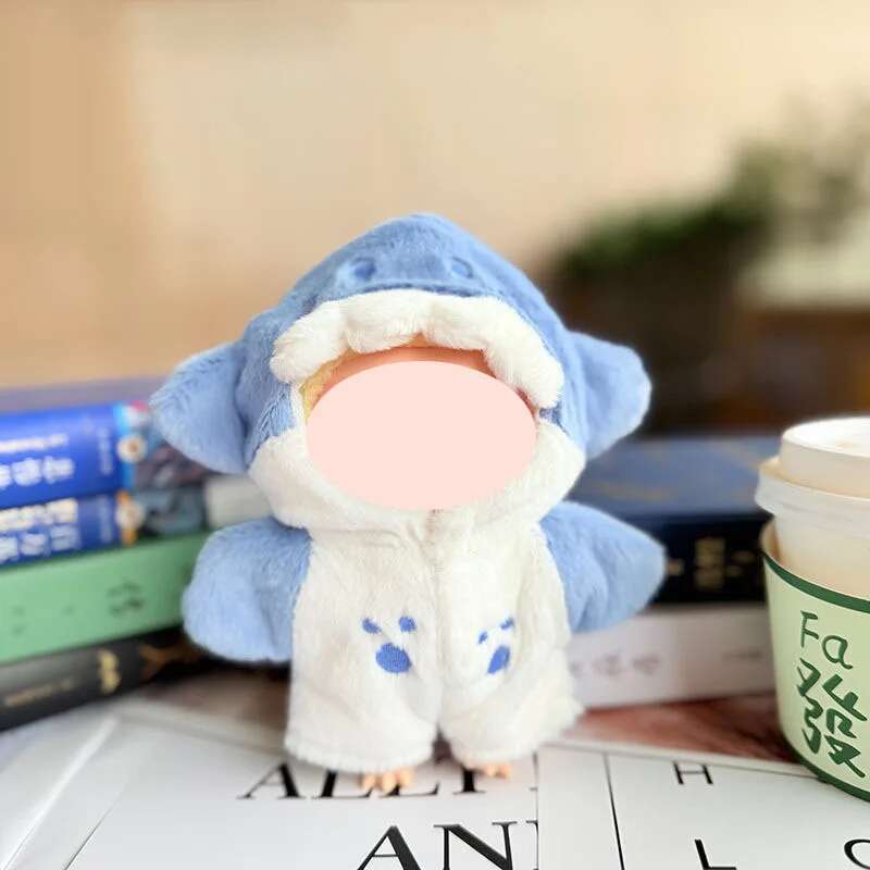 1517Cm Plush Doll Clothes For Labubu Doll'S Clothes Dinosaur Animal Suit Black Suit Rose Crown Outfit Accessories Doll Clothing