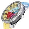 Часы CRAZY Medium Blue Dial Stainless Steel Mineral Glass Quartz Watch TG930060 Blue [Tendence] Yellow/Light 42.5MM Womens [Товар]