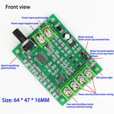 Двигатель жесткого диска 3/4 провода 7V-12V бесщеточный двигатель постоянного тока плата контроллера драйвера с защитой от обратного напряжения и перегрузки по току