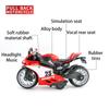 1/12 масштаб Ducati, литая под давлением модель мотоцикла, игрушка, игрушка с откатом со звуком и светом для детей, коллекция подарков для мальчиков и девочек