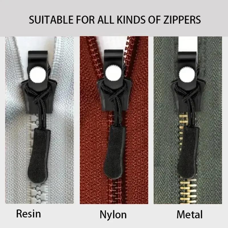 2/4/6 шт. Универсальный фиксатор головки молнии, быстрый, моментальный, съемный, комплект для ремонта молнии, сменный слайдер для куртки, сумки, пальто