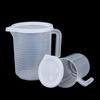 1Pcs Plastic Liquid Measuring Cup Jug Pour Spout Surface With Lid Measuring Tool