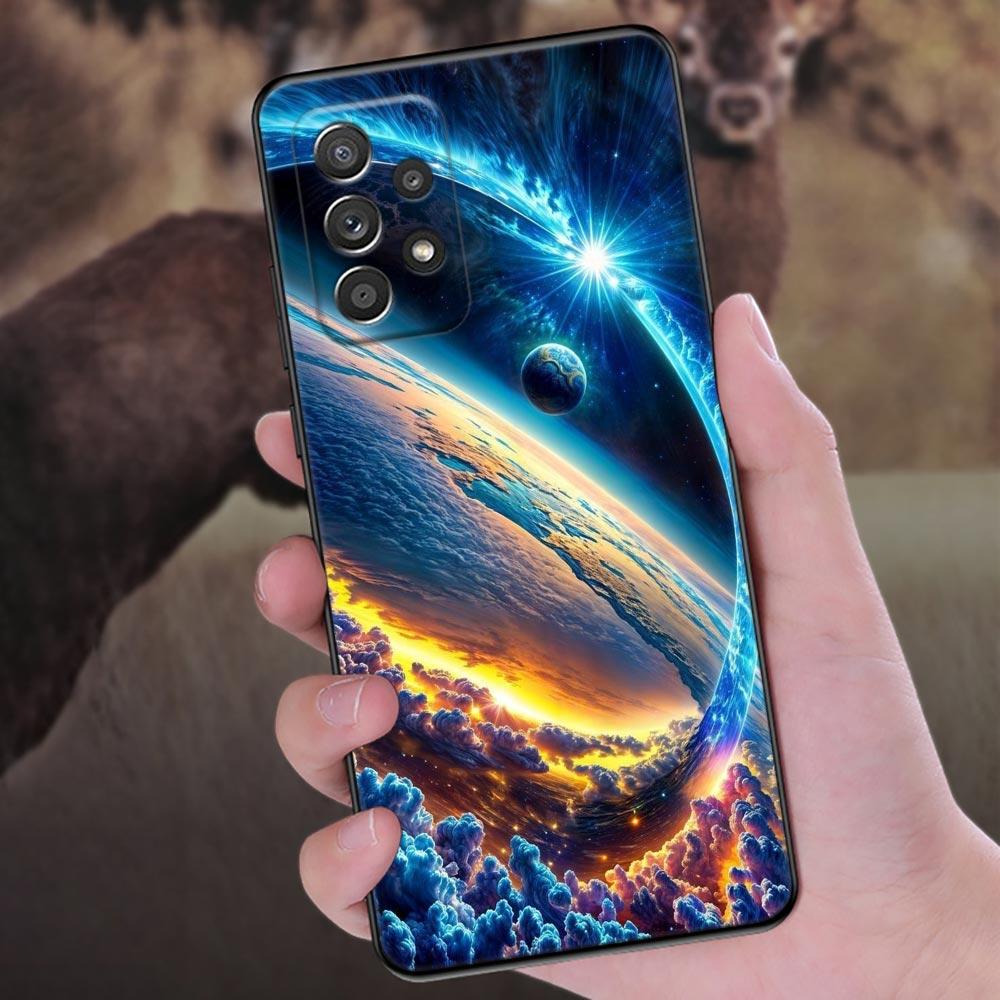 Чехол для телефона 'Небо Космос Луна Звезды Вселенная' для Samsung Galaxy A57 A56 A37 A55 A36 5G A26 A54 A52 A35 A34 A25 A17 A16 A15 A07