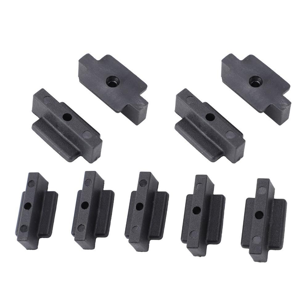 100pcs Easy Installation Hidden Deck Fasteners Nylon Composite Decking Clips Deck Board