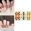 1 лист полных оберток для ногтей наклейки для ногтей полоски лака для ногтей наклейки самоклеящиеся наклейки для ногтей обертка для ногтей для женщин