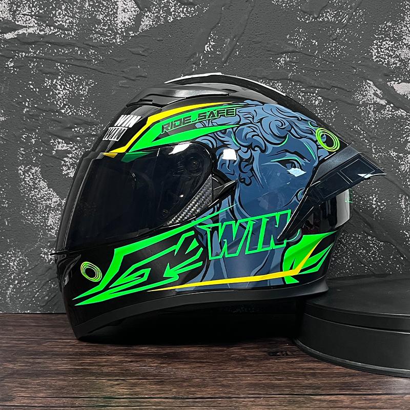JIEKAI Мотошлем Мужской Полнолицевой Casco Moto С Двойным Визором Гоночный Шлем для Мотокросса Мотоциклетный Capacete Moto Шлемы