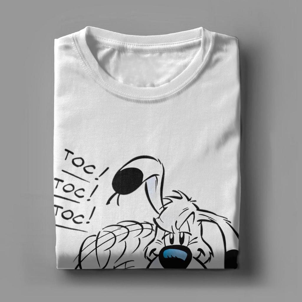 Футболка с изображением Астерикса и Обеликса для мужчин, футболки для отдыха из чистого хлопка, футболки с круглым воротом, футболки с коротким рукавом для взрослых