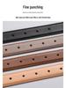 New Women's Smooth Buckle Belt - Alloy Fashion Letter Leather Waist Belt, Korean Style Trend