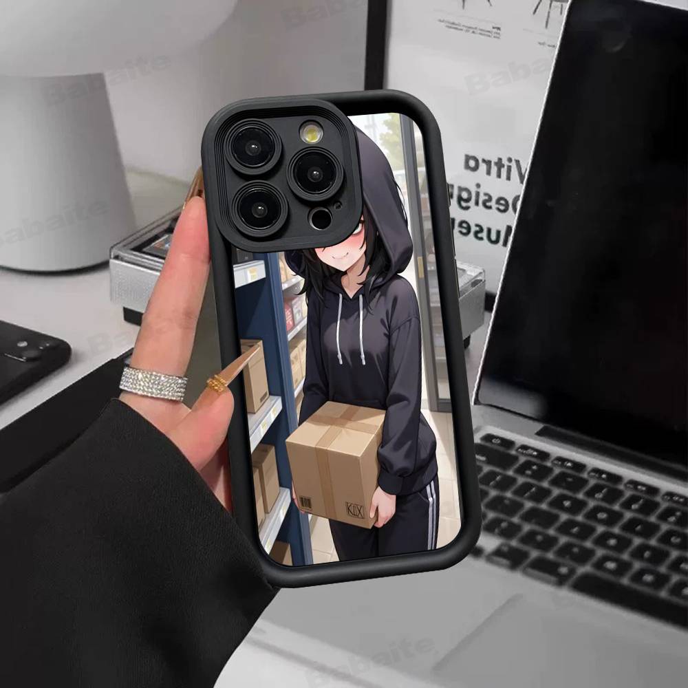Чехол для телефона Watamote K-Kuroki T-Tomoko Для IPhone 17 16 15 14 13 12 11 Pro Max Plus Силиконовый противоударный чехол