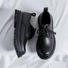 British Style Fashionable Work Shoes Men's Genuine Leather Shoes Thick Soles Wear-resistant Men's Oxford Shoes Elevated Design