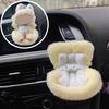 Doll Car Seat with Air Vent Clip Desktop Stand Cute Safety Belt Plush Cushion 17cm Doll Seat Car Ornament Gift for Collectors Fans