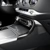 Настоящая крышка из углеродного волокна для Kia Stinger 2018      Леворульный автомобиль Центральная рамка кондиционера Аксессуары для отделки интерьера