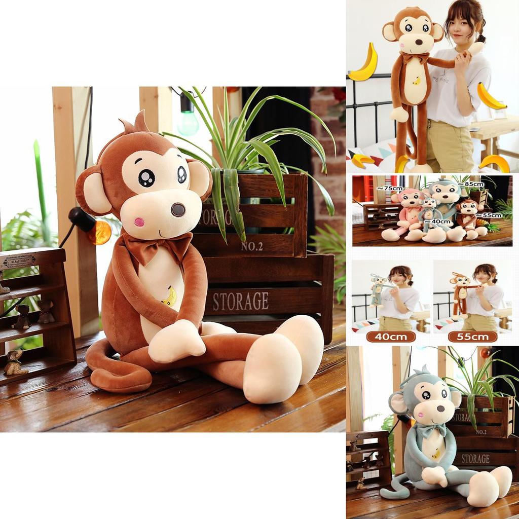 Water Crystal Ultra Soft Beibei Monkey Plush Toy Stuffed Animal Doll Children's Birthday Gift