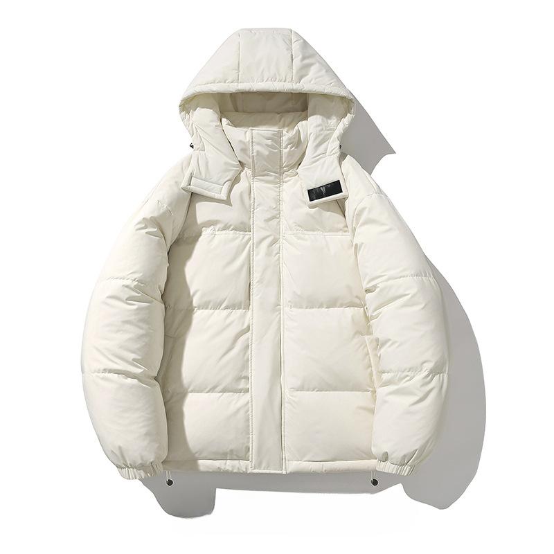 Down Jacket Men's Winter Hooded White Duck Down Thermal Jacket Couple Loose Casual Fashion Top Men's Clothing