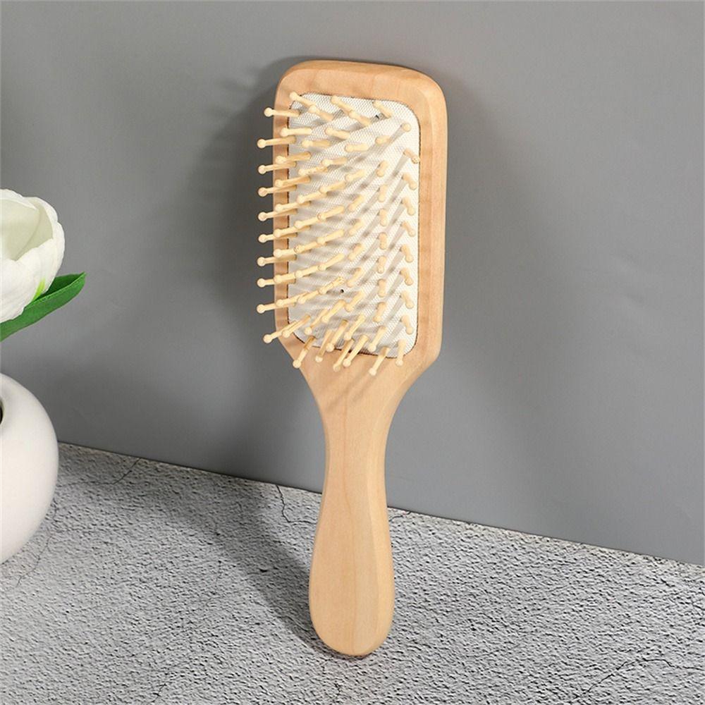 Professional Air Cushion Wood Comb Massage Brush Hair Loss Bamboo Comb Healthy Detangling Hair Brush Styling Tool
