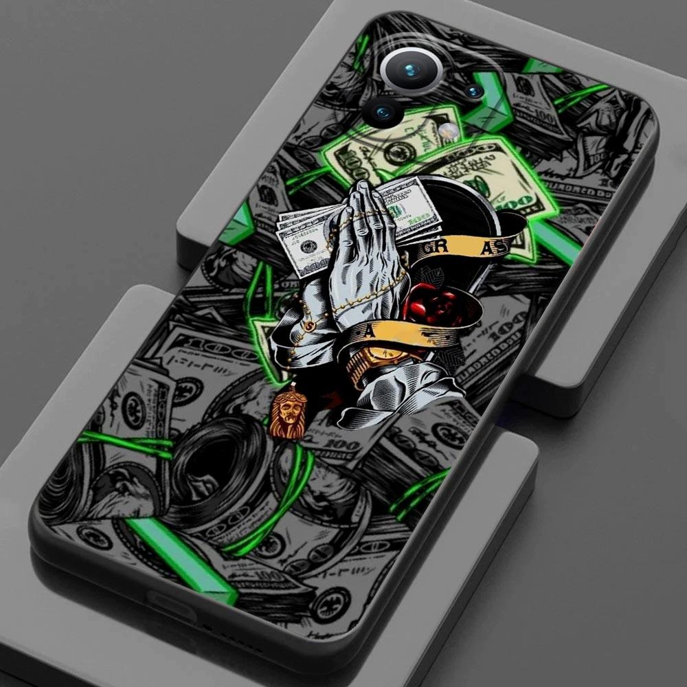 Подмигивающие Деньги Доллары Для Xiaomi 15T 11T 12T 13T 14T Pro 11 Lite 15 Телефон Чехол Mi POCO X7 X8 M7 F7 Pro F8 Ulra F6 M6 X5 X6 Чехол