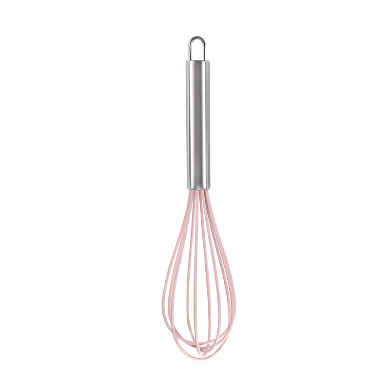 Silicone Handle Stainless Steel Egg Beater & Whisk Baking Tool