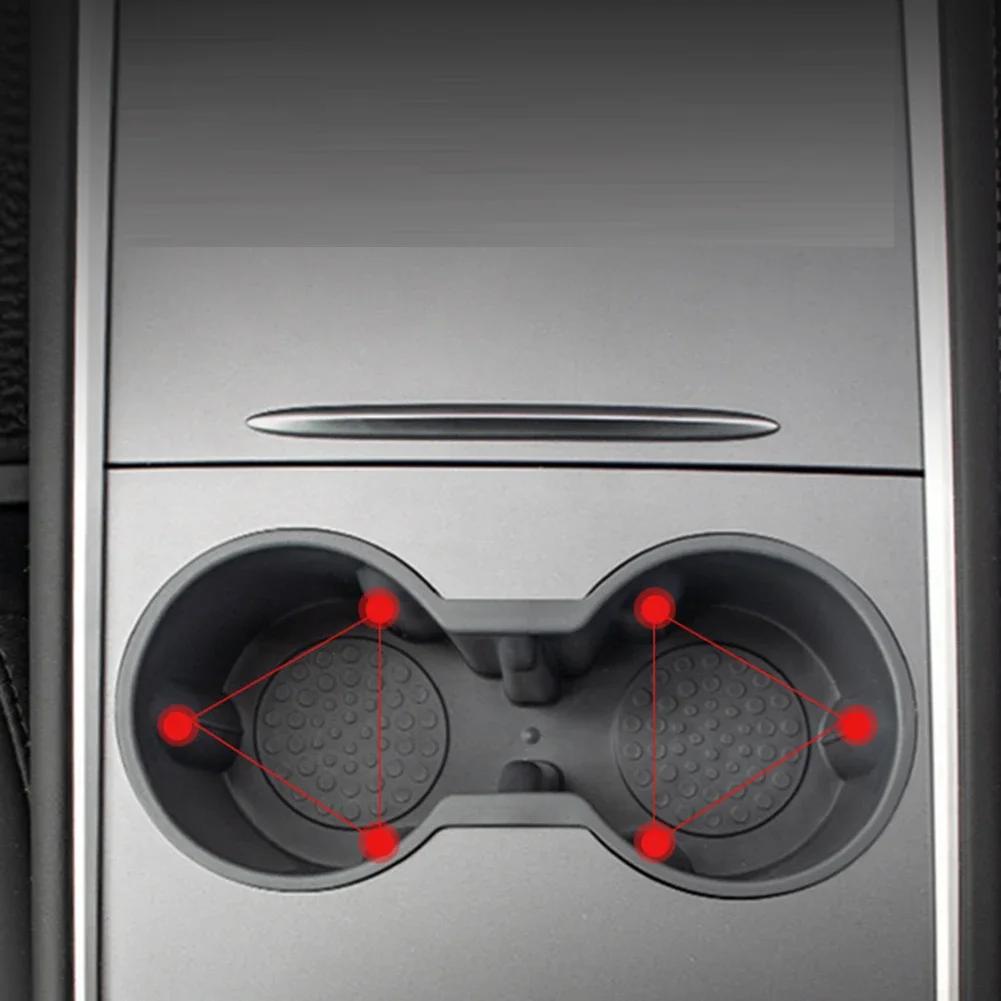 Подставка для стакана для Tesla Model 3 Y 2017-2024, подставка для бутылки с водой в автомобиле, пластиковый держатель для напитков в салоне автомобиля, черный