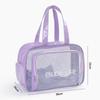 Transparent PVC Large Capacity Storage Bag Swimming Bags Women Large Wet Dry Separation Sports Bag Beach Fitness Travel Handbag
