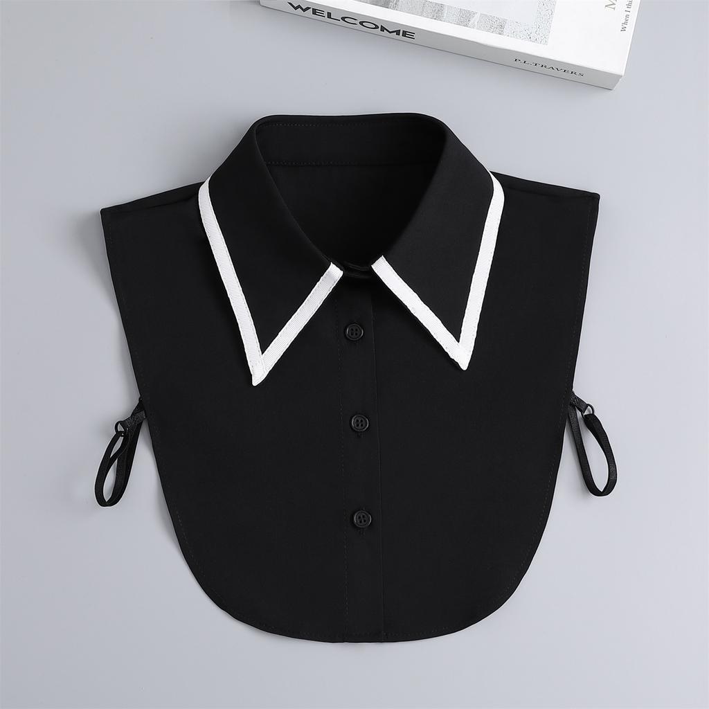 New Lapel Fake Collar Vintage Detachable Shirt Collar for Women Blouse Sweater False Collar Lapel Top Neckwear Ties Accesory