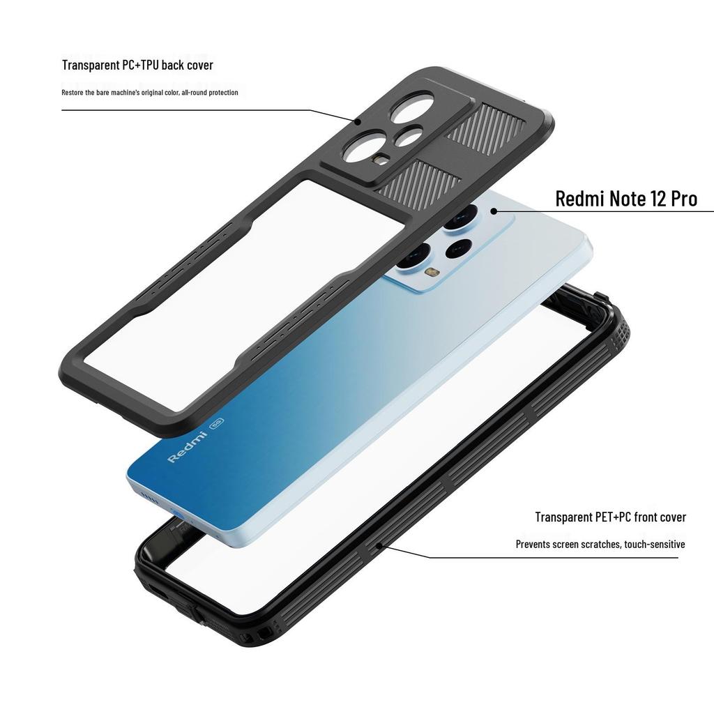 Водонепроницаемый противоударный чехол для Redmi Note 13 Pro/Note 15 Pro 5G