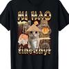Ni Hao Fine Shit Cat Суши Графическая Футболка Смешная Унисекс Хлопковая Повседневная Футболка с Коротким Рукавом