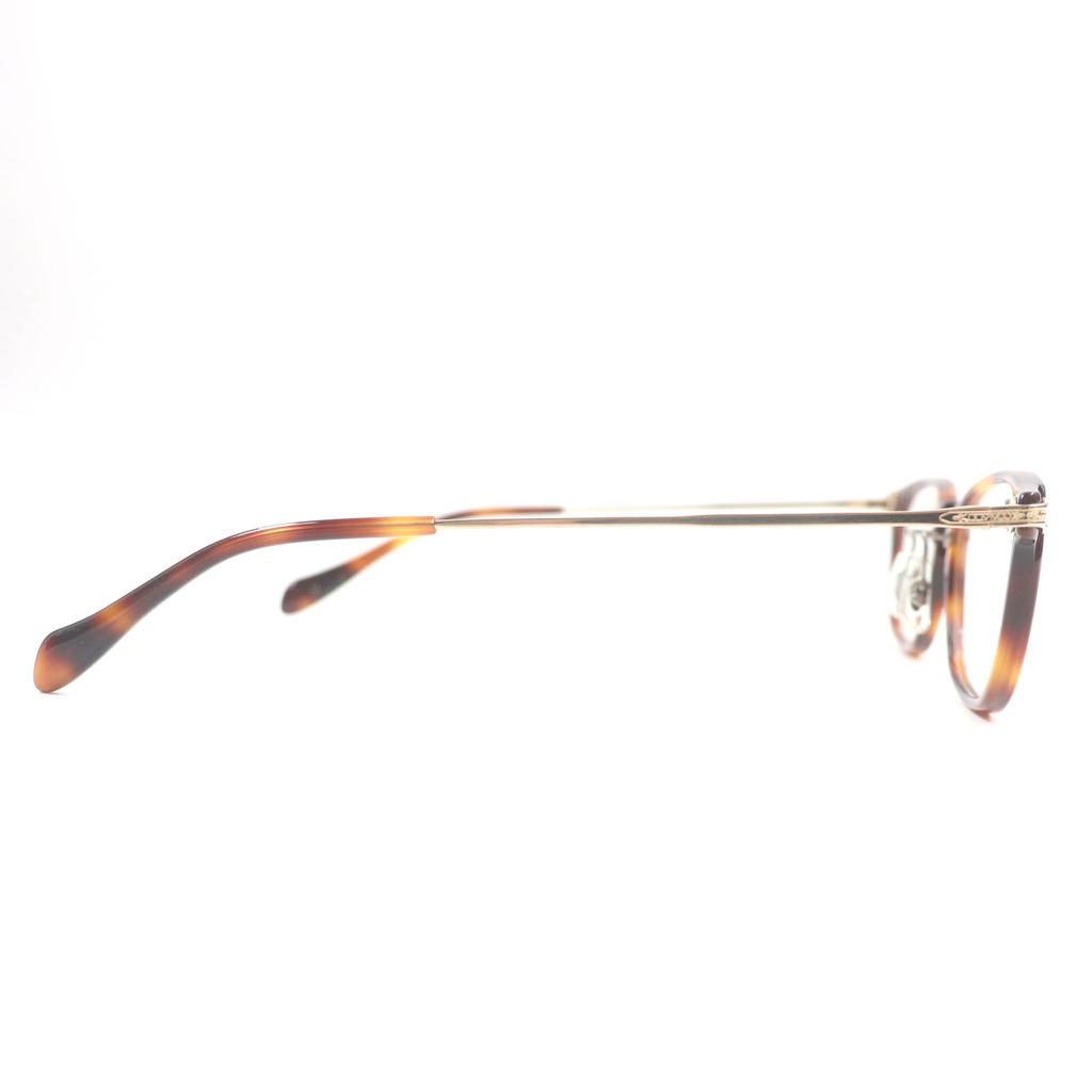 Pristine OLIVER PEOPLES Glasses Hadley DM Pattern Wellington Shape Clear brown mens Used