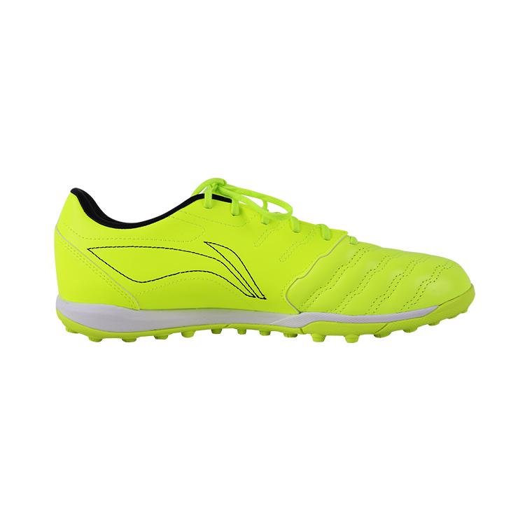 Li Ning TF Turf Амортизирующие Скользкие Устойчивые к Истиранию Футбольные Бутсы Мужские Неоновый Зеленый YSTU003-4