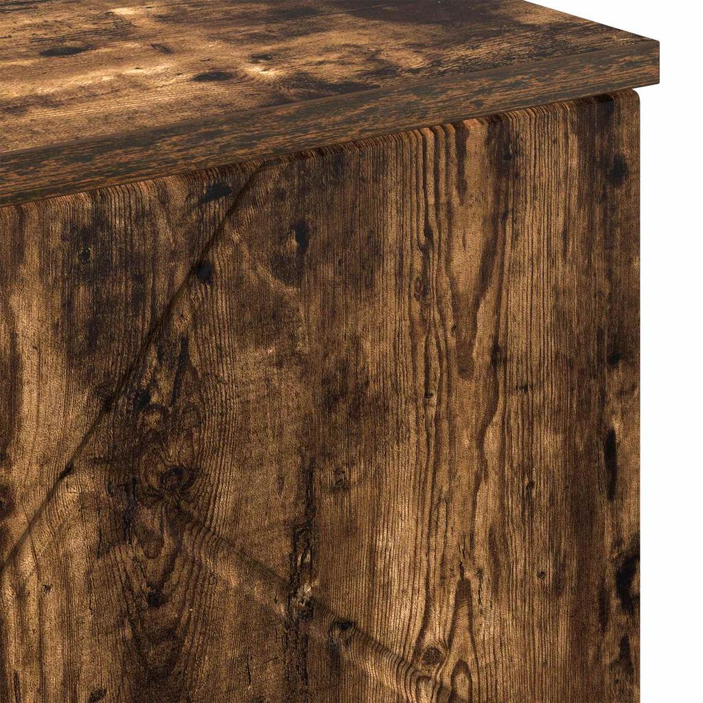 Bathroom Cabinet with Door Smoked Oak 60 x 35 x 80 cm