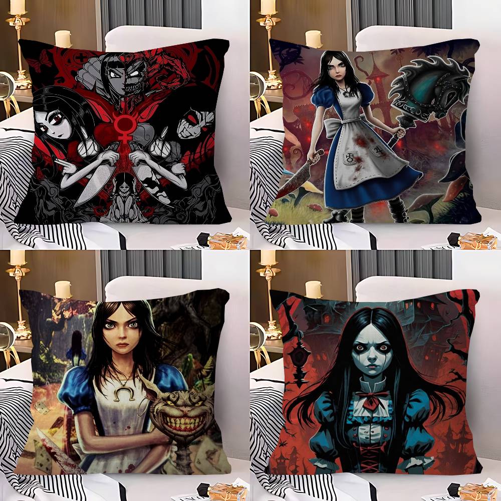 Игра A-Alice Madness Returns 45*45см Наволочка Чехол для подушки Декоративная наволочка Домашняя наволочка для диванной подушки