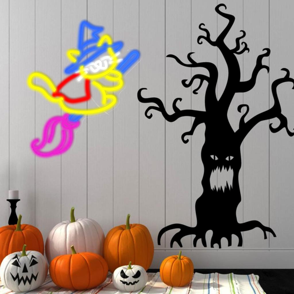 Halloween Magic Cat Neon Sign for Halloween Decor for Halloween Party Bedroom Club Bedroom House Kid’s Room